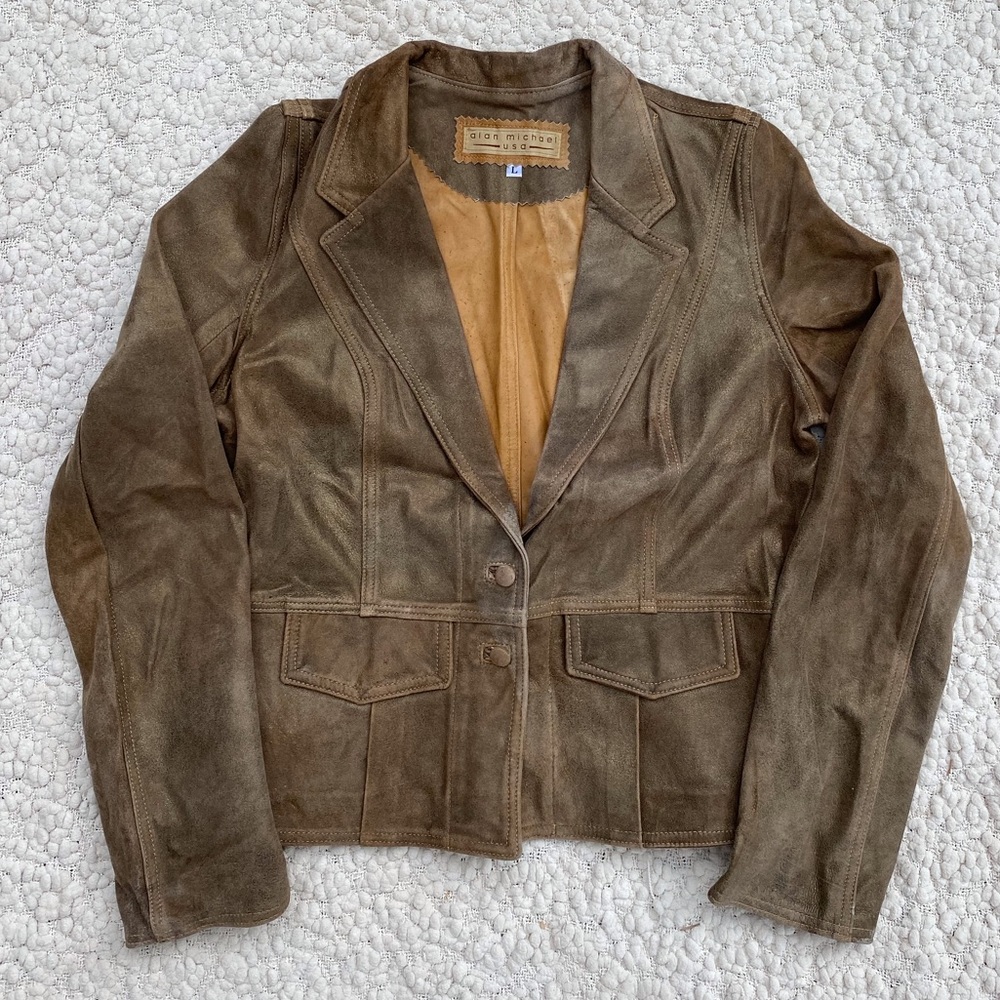 Alan Michael Leather Bronze Jacket